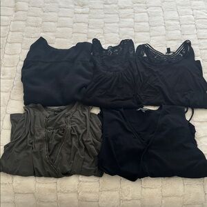 Lot of 5 sleeveless tops